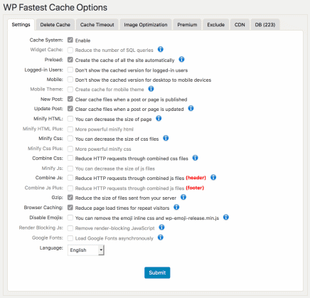 Configure WP Fastest Cache to Leverage Browser Cache and Reduce Server Response Time