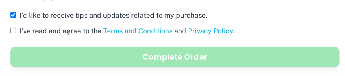 The opt-in checkbox Brevo for EDD adds to the Easy Digital Downloads checkout.